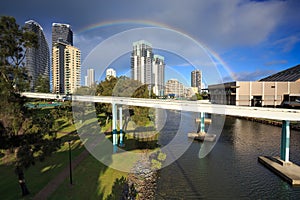 View on monorail at broadbeach