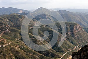 The view from Monserrat Monastery, Spain