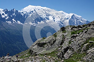 View on Mont-Blanc massive