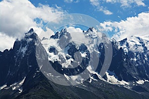 View on Mont-Blanc massive