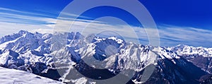 View of Mont Blanc from Verbier