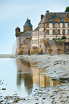 View of Mont Saint Michel abbey