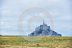 View of the Mont Saint Michel, Normandy France