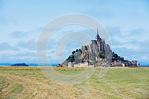 View of the Mont Saint Michel, Normandy France