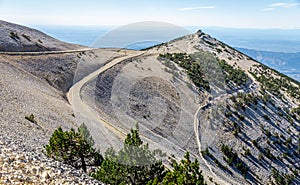 View from Mont Serein Ventoux in Provence, France