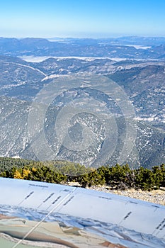 View from the Mont Ventoux area, Alps