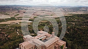 View of Montalcin City Brunello Italy