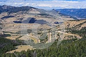 View of Montana Mountains USA