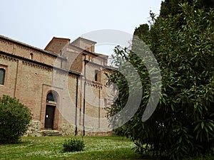 View of Monteveglio Abbey Italy