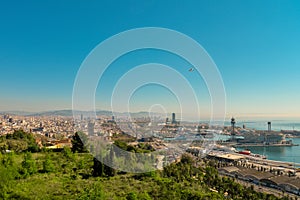 View from Montjuic mountain