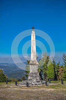 View of monument commemorating war soldiers photo