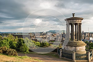 View of a monument in the Scottish Highlands