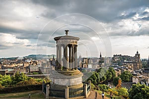 View of a monument in the Scottish Highlands