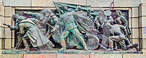 View of the monument of the soviet army in Sofia, Bulgaria....IMAGE