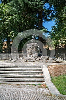 View of a monument, statue of Viriatus Viriathus from Lusitania