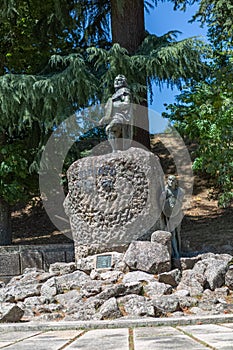 View of a monument, statue of Viriatus Viriathus from Lusitania
