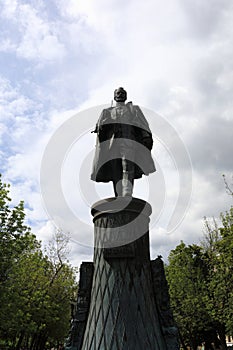 View of monument to Russian engineer Vladimir Shukhov
