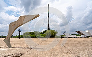 View of monuments at 