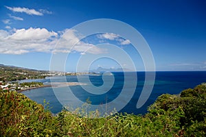 View on Moorea, Tahiti island, French polynesia, close to Bora-Bora photo