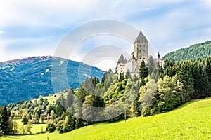 View at the Moosham castle near Tamsweg in Austria