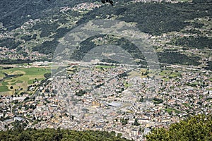 View of Morbegno city