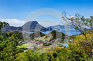 View from the Morne Morel hiking trail, Terre-de-Haut, Iles des Saintes, Les Saintes, Guadeloupe, Lesser Antilles, Caribbean photo