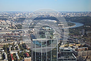 The view of Moscow from the Federation tower