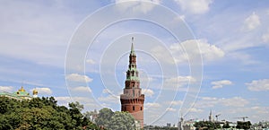 View of Moscow Kremlin on a sunny day, Russia