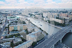 View of Moskva River and Building on