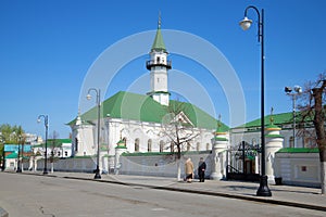 View of the mosque of Al-Marjani in the old Tatar Sloboda. Kazan, Tatarstan