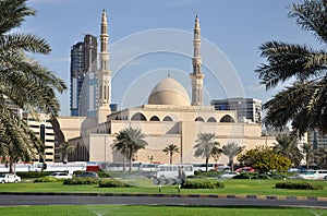 View of a mosque in arabic city