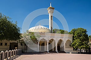 View of the mosque in Bastakiya, Dubai