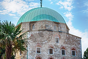 View of the mosque in Pecs,Hungary.