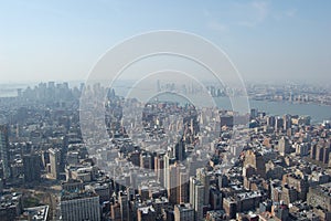 View of the most emblematic buildings and skyscrapers of Manhattan (New York). photo