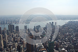 View of the most emblematic buildings and skyscrapers of Manhattan (New York). photo