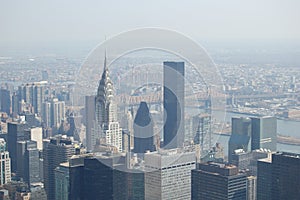 View of the most emblematic buildings and skyscrapers of Manhattan (New York). photo