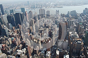 View of the most emblematic buildings and skyscrapers of Manhattan (New York). photo