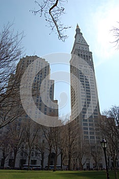 View of the most emblematic buildings and skyscrapers of Manhattan (New York). photo