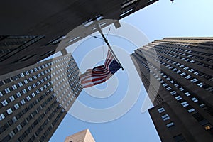 View of the most emblematic buildings and skyscrapers of Manhattan (New York). photo