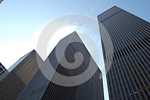 View of the most emblematic buildings and skyscrapers of Manhattan (New York). photo