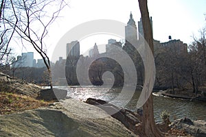 View of the most emblematic buildings and skyscrapers of Manhattan (New York). Central Park photo