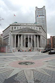 View of the most emblematic buildings and skyscrapers of Manhattan (New York). photo