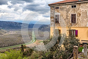 View from a The Motovun historic town.