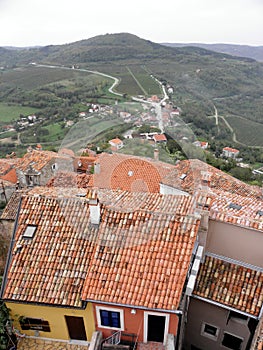 The view from Motovun, Istria, Croatia