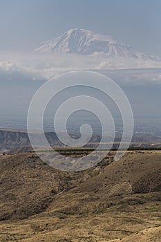 View of Mount Ararat and Armenian Highland