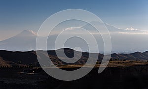 View of Mount Ararat and Armenian Highland