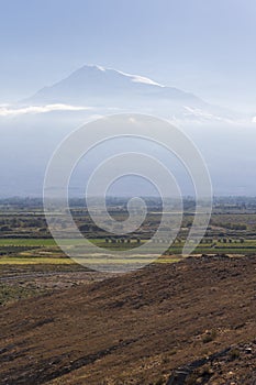 View of Mount Ararat and Armenian Highland