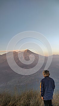 View of Mount Arjuno Welirang