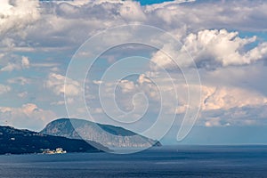 View of Mount Ayu-Dag on the Crimean Black Sea coast