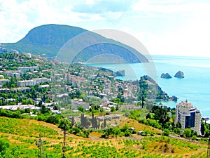 View of Mount Ayudag in Crimea